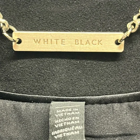 White House Black Market Black Faux Suede Moto Jacket - Silver Hardware Sz 8 - Picture 7 of 14